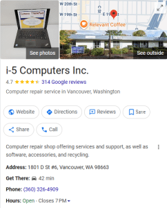 Top 5 Computer Repair Shops in Washington Vancouver